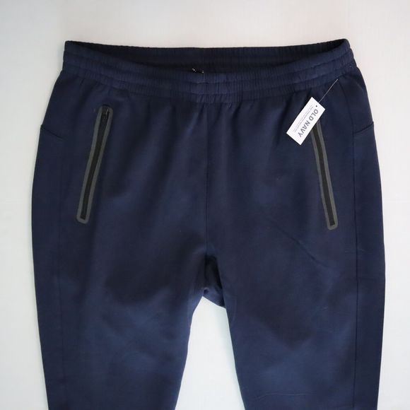 Old Navy 339709 Men's Sz L Navy Blue Dynamic Fleece Athletic Jogger Pants - Picture 5 of 9